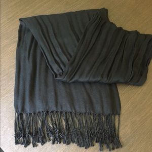 Black Fringe Scarf
